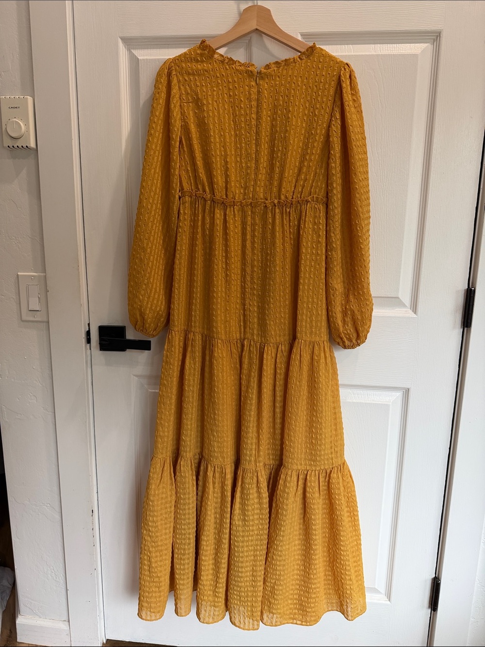 Rachel Parcell Mustard Yellow Tiered Maxi Dress - Picture 4 of 5